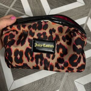 Juicy Couture Leopard Print Cosmetic Bag